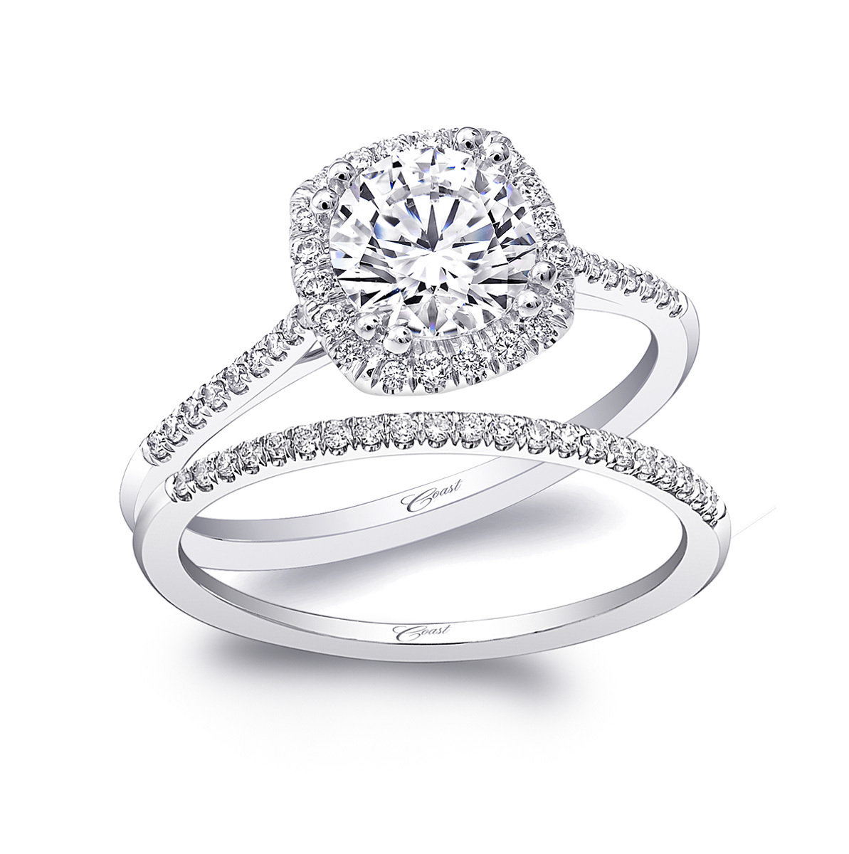 Charisma Engagement Ring - Petite Cushion Halo