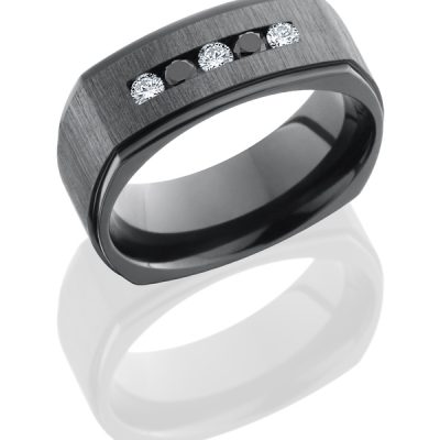 Z8FGESQDIA3X.05BLKDIA2X.05CH CROSS SATIN BLACK-POLISH